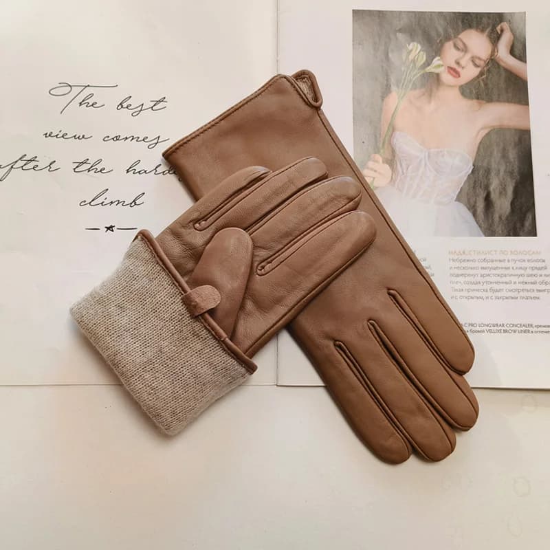 gants câlins chocolat