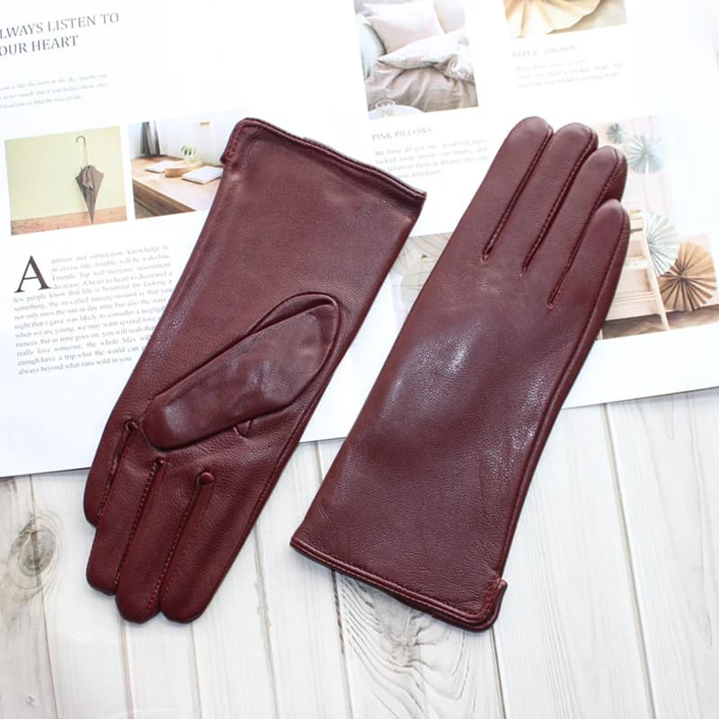 gant bordeaux élégant